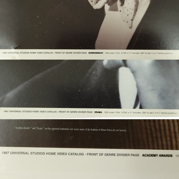 Universal Studios Home Video Catalog Prints Lot Boris Karloff JImmy Stewart Vtg - Picture 10 of 16